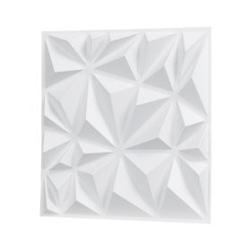 VEVOR 3D Wall Panels, 33-Pack 11.81 x 11.81 in PVC Modern Art Minimalist Diamond Tiles, 32 Sq.Ft Coverage Accent Wall Panel