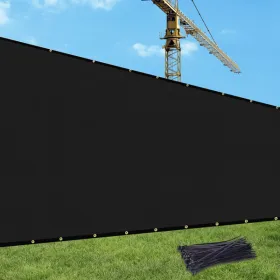 5'X25' Black HDPE Fence (Option: Defaulttitle)